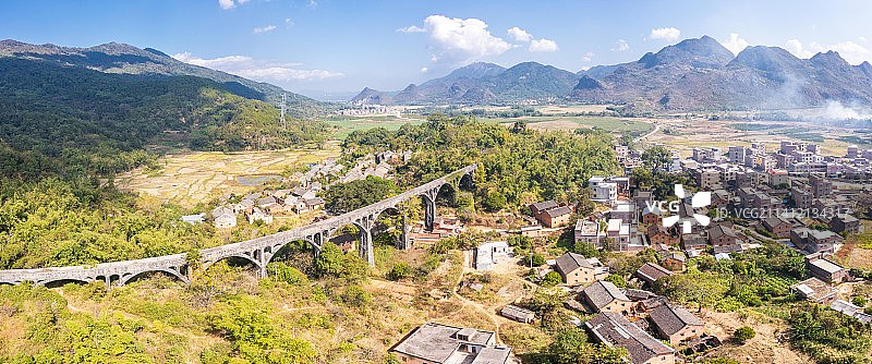 贺州钟山鳖灵村渡槽图片素材