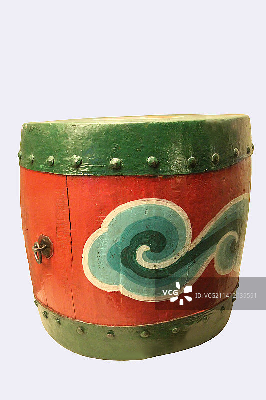 青海省博物馆藏：纳顿鼓图片素材