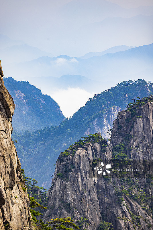 安徽黄山风景区自然风光图片素材