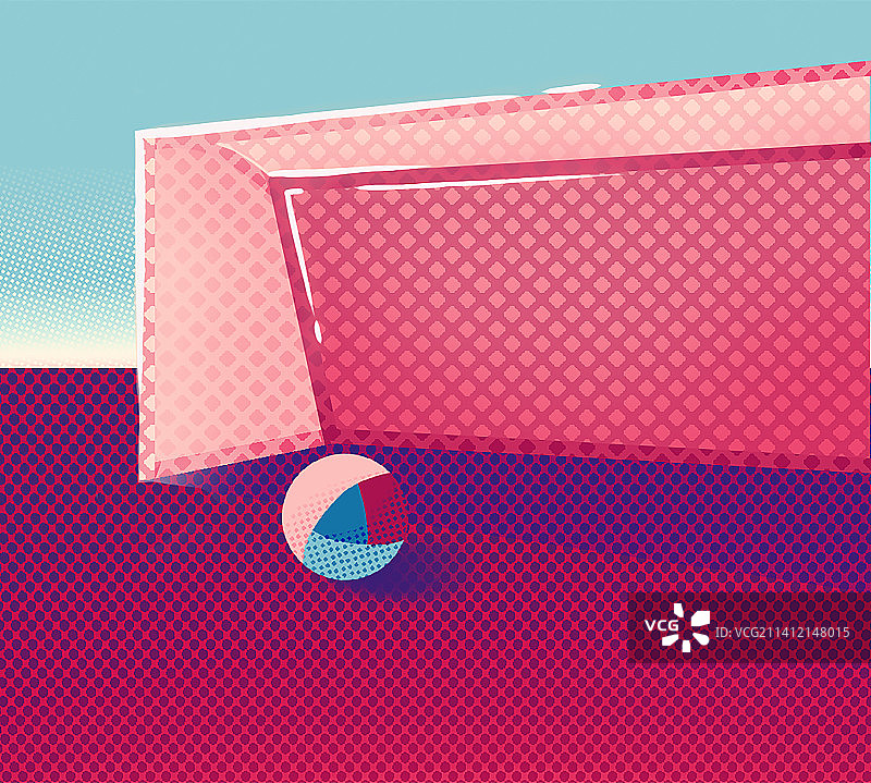 球门与足球图片素材