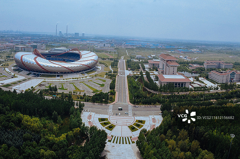 大庆 萨尔图区 地标 航拍素材 黑龙江 大庆市 城市 商业图片素材