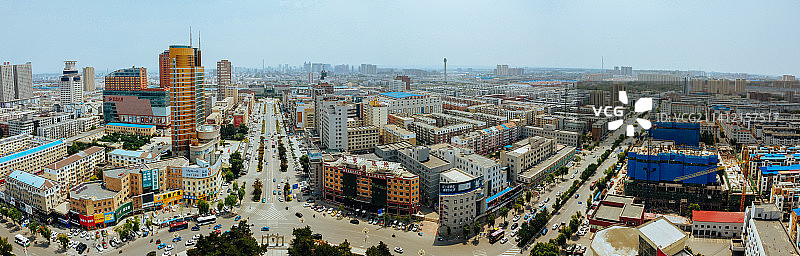 四平 铁西区 地标 航拍素材 吉林 四平市 城市 商业 风光片 4k 航拍图片素材