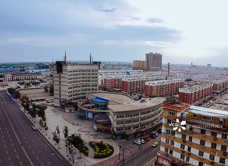 松原 地标 航拍素材 吉林 松原市 城市 商业 风光片 4k图片素材