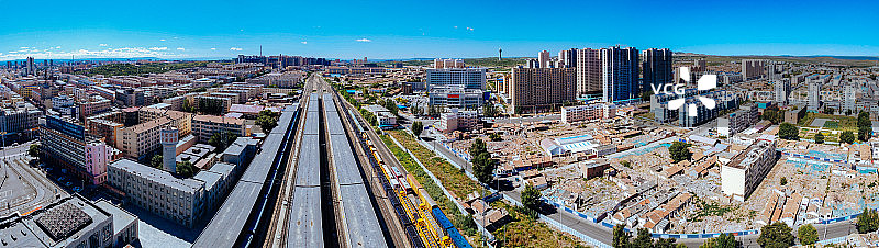 集宁 乌兰察布  集宁区 地标 航拍素材 内蒙古自治区 乌兰察布市 城市 商业 风光片图片素材