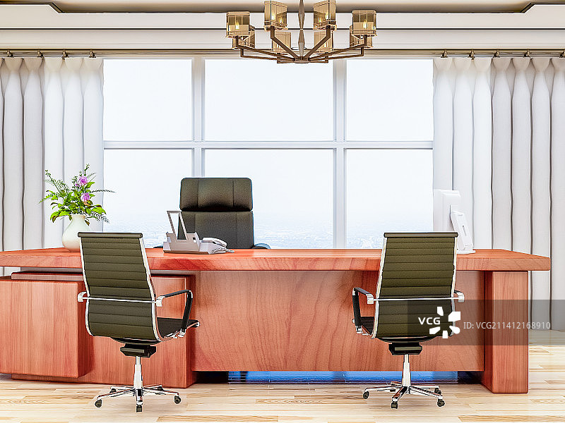 公司老板或董事长或总经理办公室室内设计图片素材