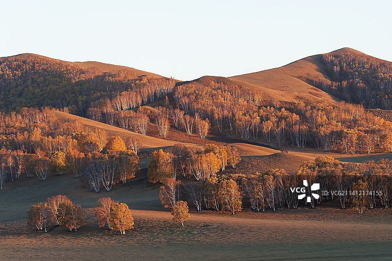 秋天的河北坝上风光图片素材