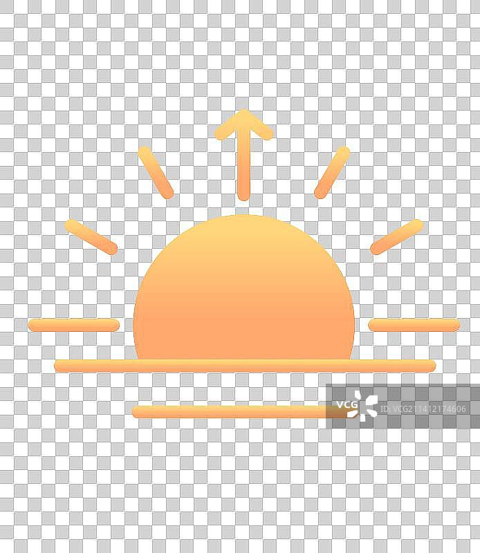 天气矢量元素icon图标 日出图片素材