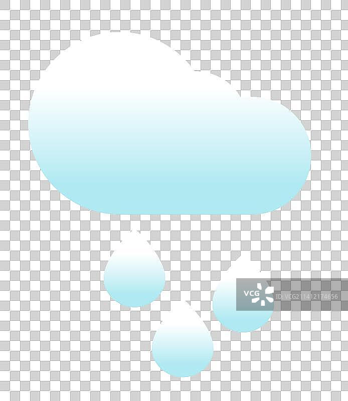 天气矢量元素icon图标 大雨图片素材