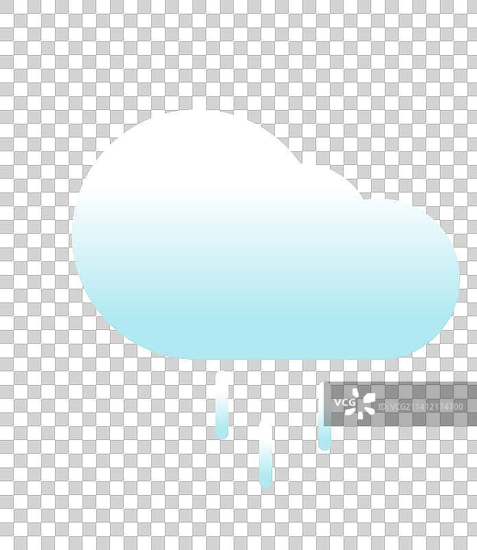 天气矢量元素icon图标 大雨图片素材