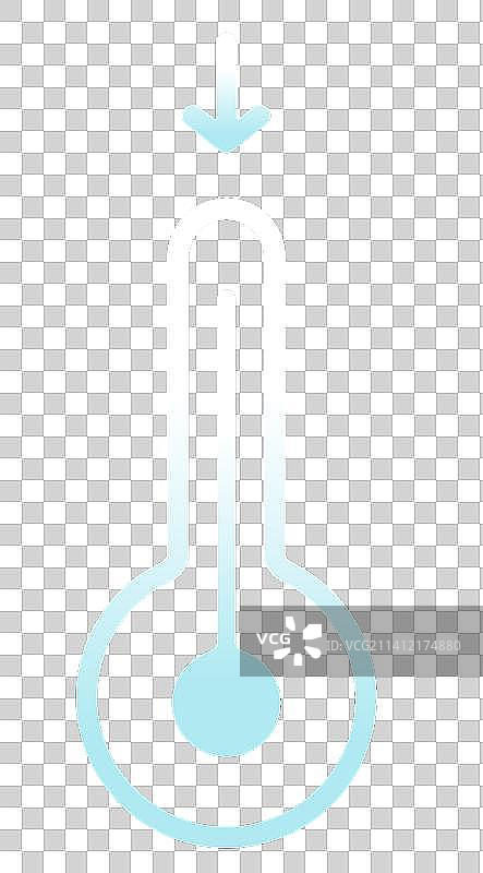 天气矢量元素icon图标 降温图片素材