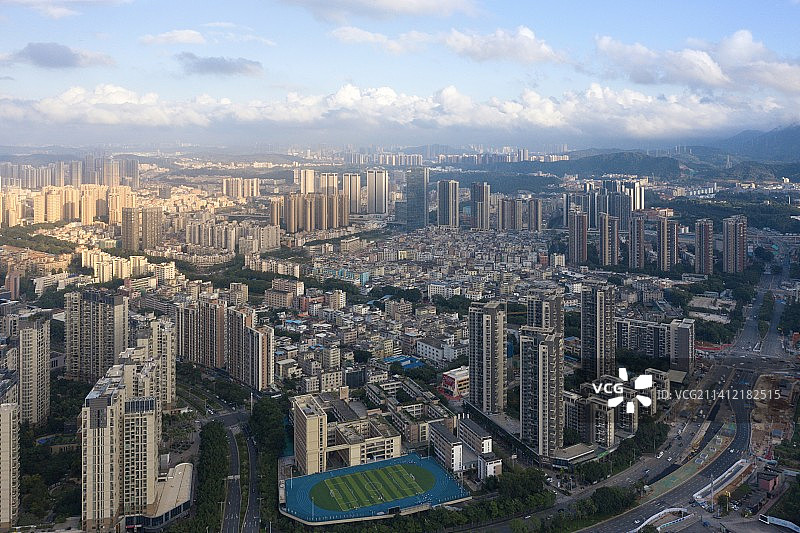 深圳龙岗夕照图片素材