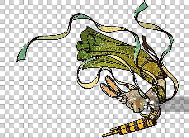 飞天兔子-笙图片素材