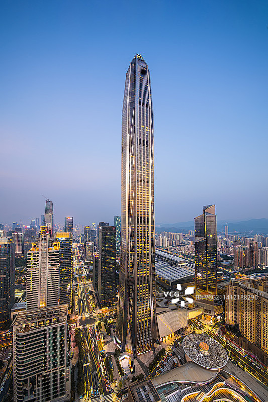 深圳平安夜色图片素材