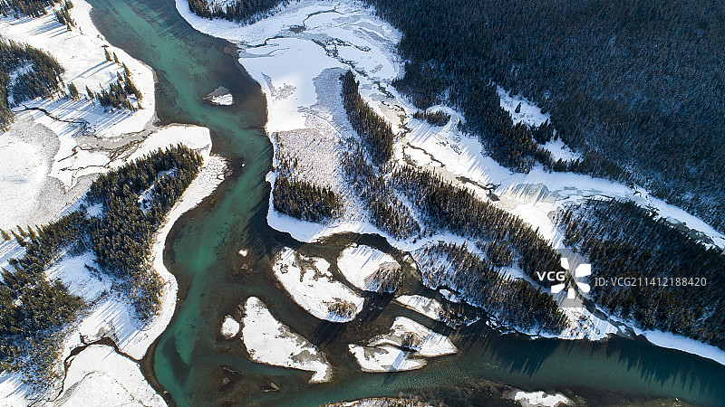 DJI_0714 鸭泽湖（新疆喀纳斯）图片素材