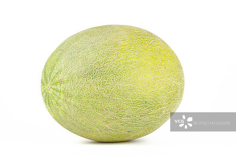 新鲜的哈密瓜孤立在白色背景上图片素材