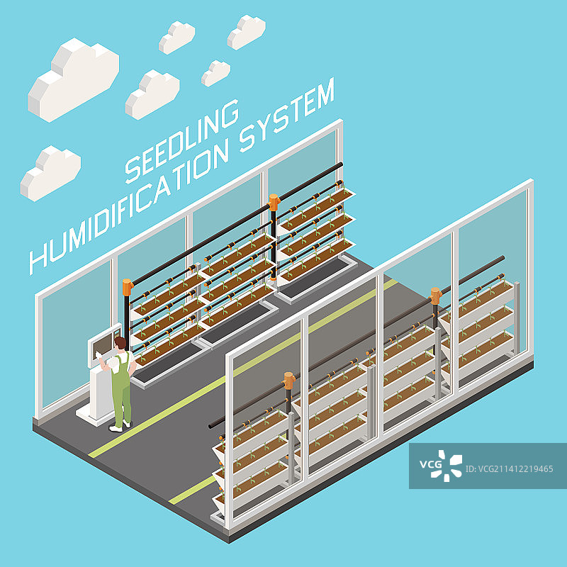 幼苗加湿系统图片素材