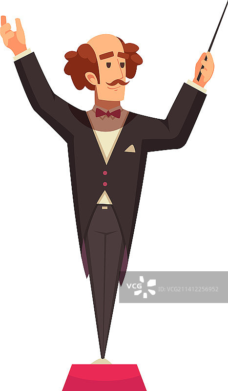 卡通指挥图片素材