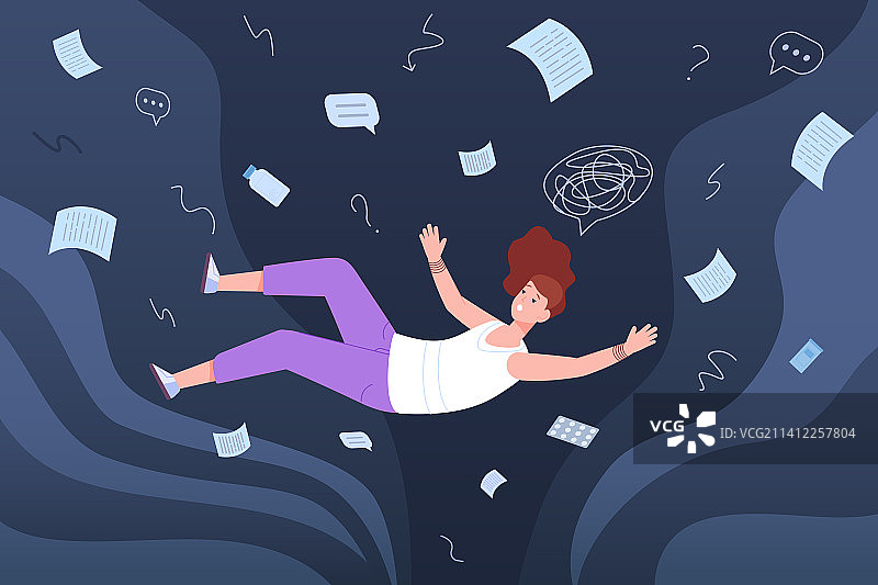 遭受心理痛苦的女人图片素材