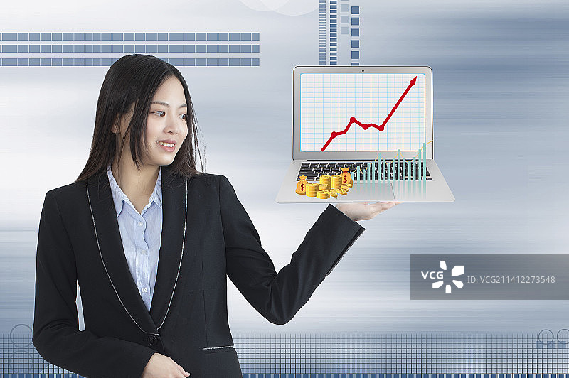 投资理财蒸蒸日上图片素材