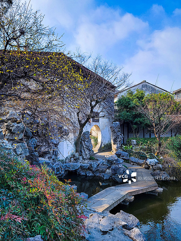 苏州市姑苏区文衙弄5号艺圃图片素材