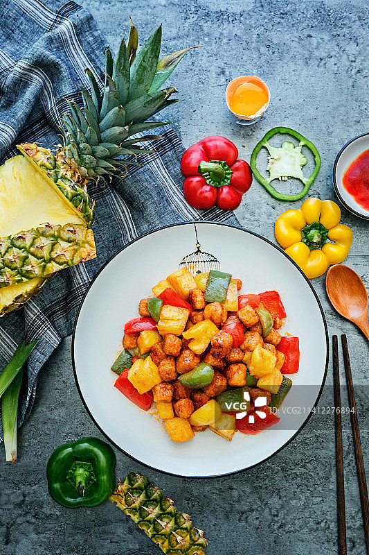 咕噜肉 菠萝图片素材