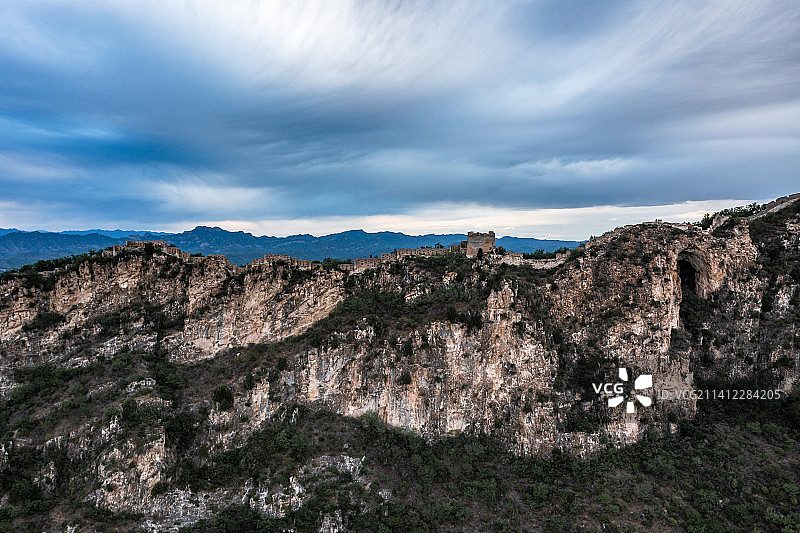 航拍司马台长城图片素材