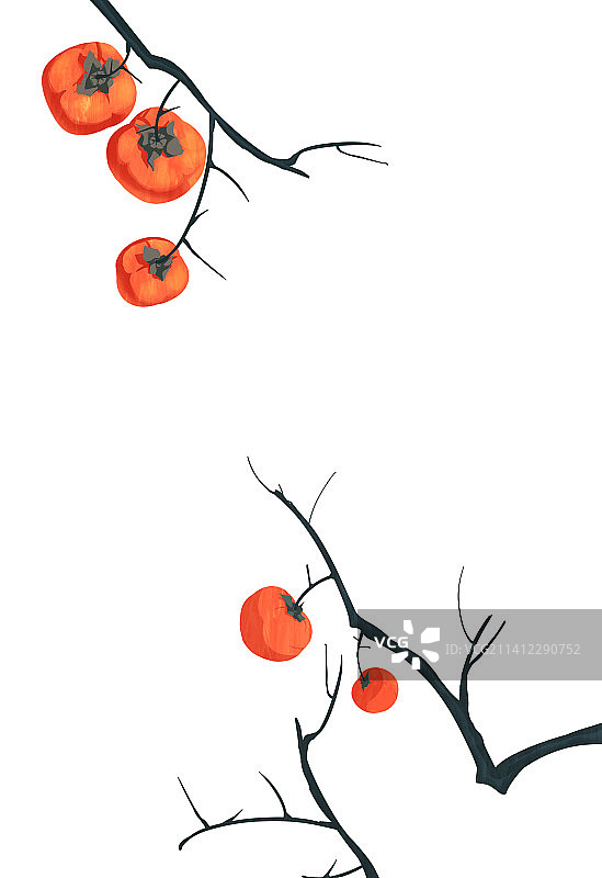 柿子元素图片素材