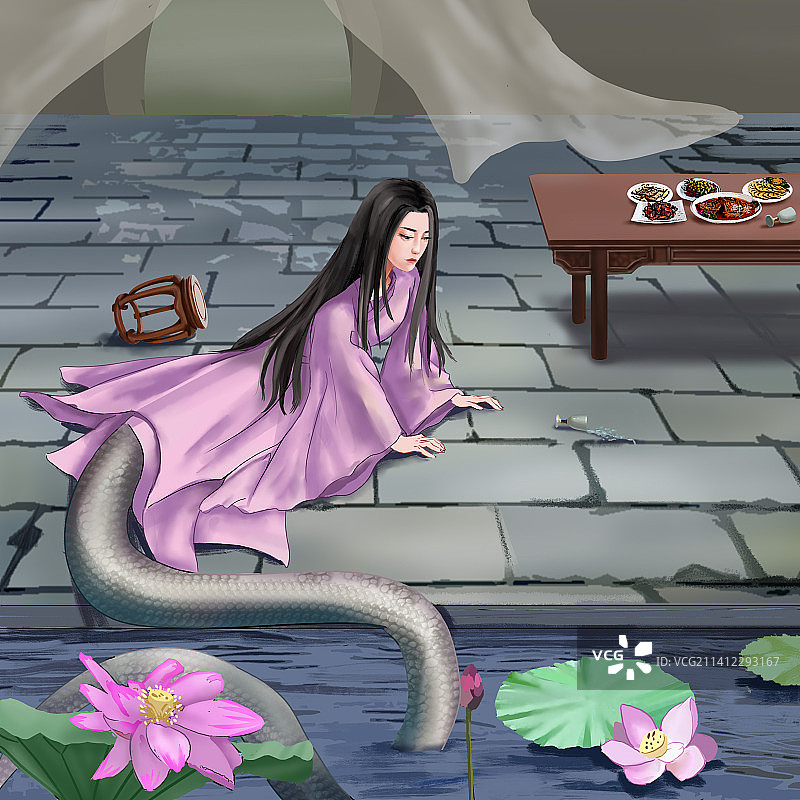 白蛇传之传端午酒变图片素材