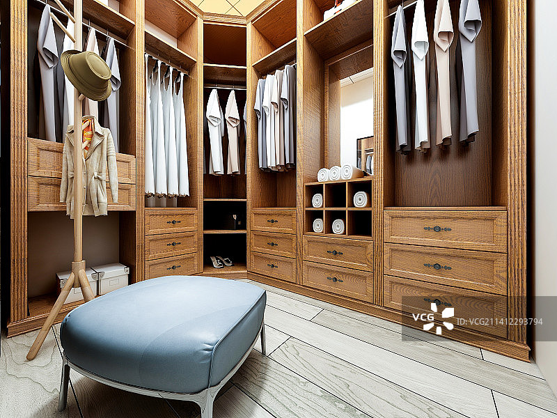 现代住房衣帽间设计图片素材