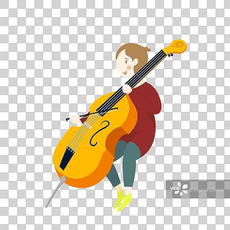 大提琴手图片素材