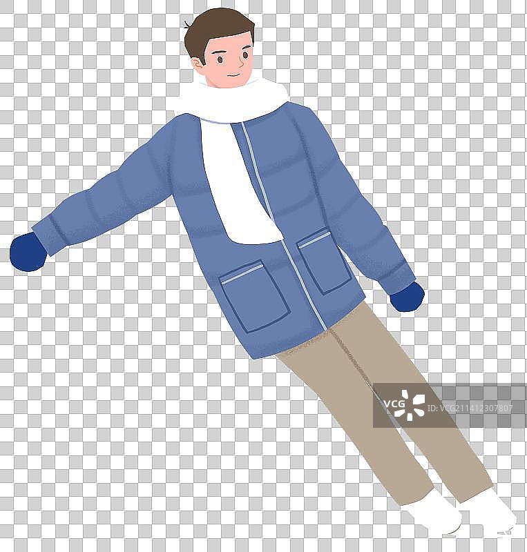 溜冰的男孩图片素材