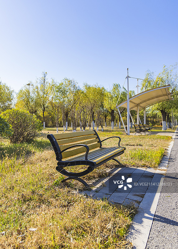 天津武清南湖公园秋季景观图片素材