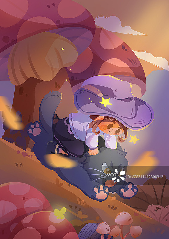 秋日魔女图片素材