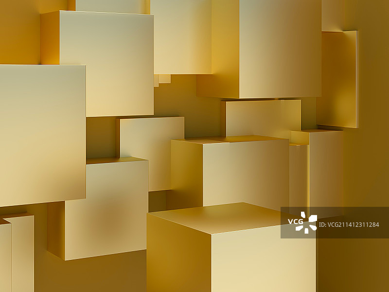 3D渲染金色背景图片素材