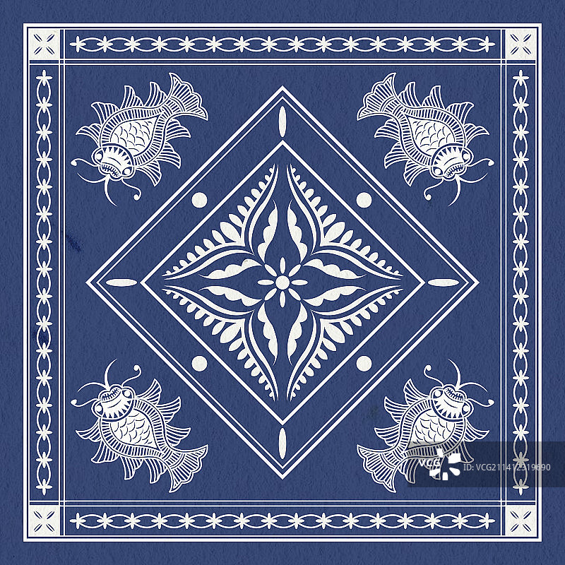 蜡染图案图片素材