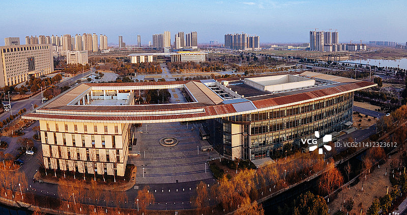 淮南 大通区 地标 航拍素材 安徽省 淮南市 城市 商业图片素材