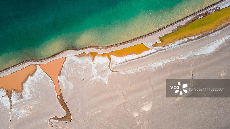 西藏那曲色林措航拍图片素材