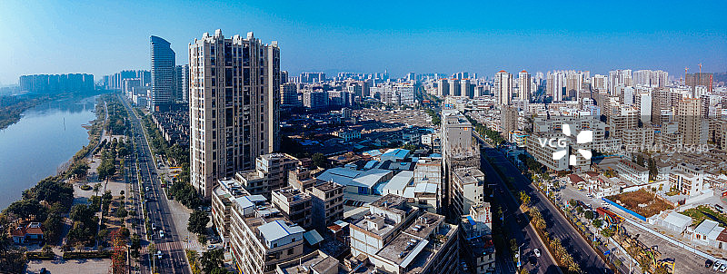 揭阳 揭东区 地标 航拍素材 广东省 揭阳市 城市 商业图片素材