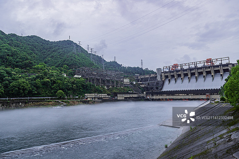 浙江  新安江水电站 千岛湖 景观图片素材