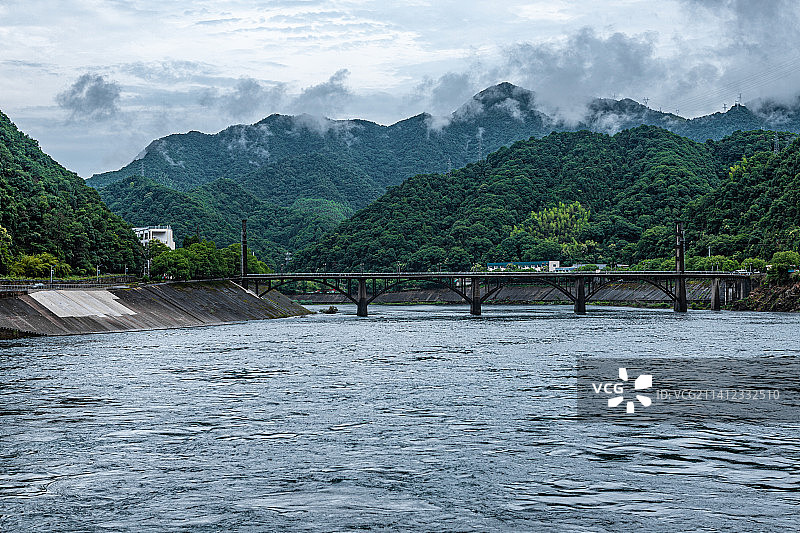 浙江  新安江水电站 千岛湖 景观图片素材