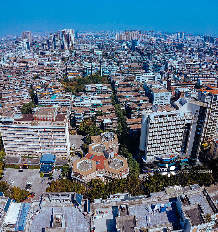 汕头 龙湖区 地标 航拍素材 广东省 汕头市 城市 商业 风图片素材