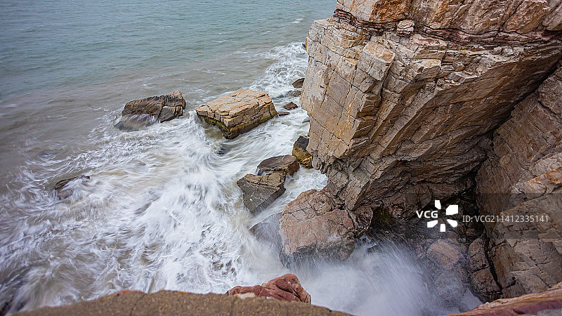 大黑山岛的礁石图片素材