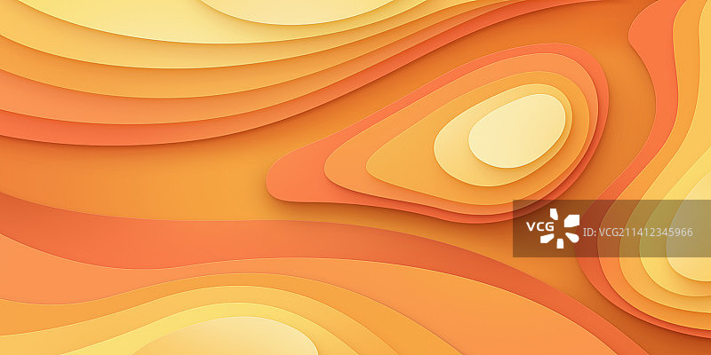 橙色抽象曲线极简设计感桌面壁纸发布会背景图片素材