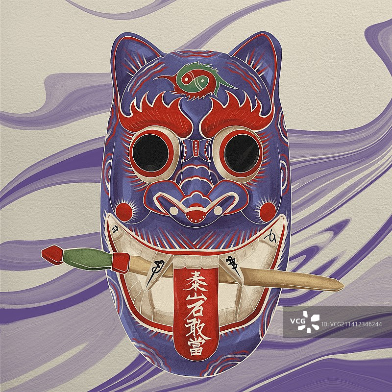 傩面具04镇宅吞口图片素材