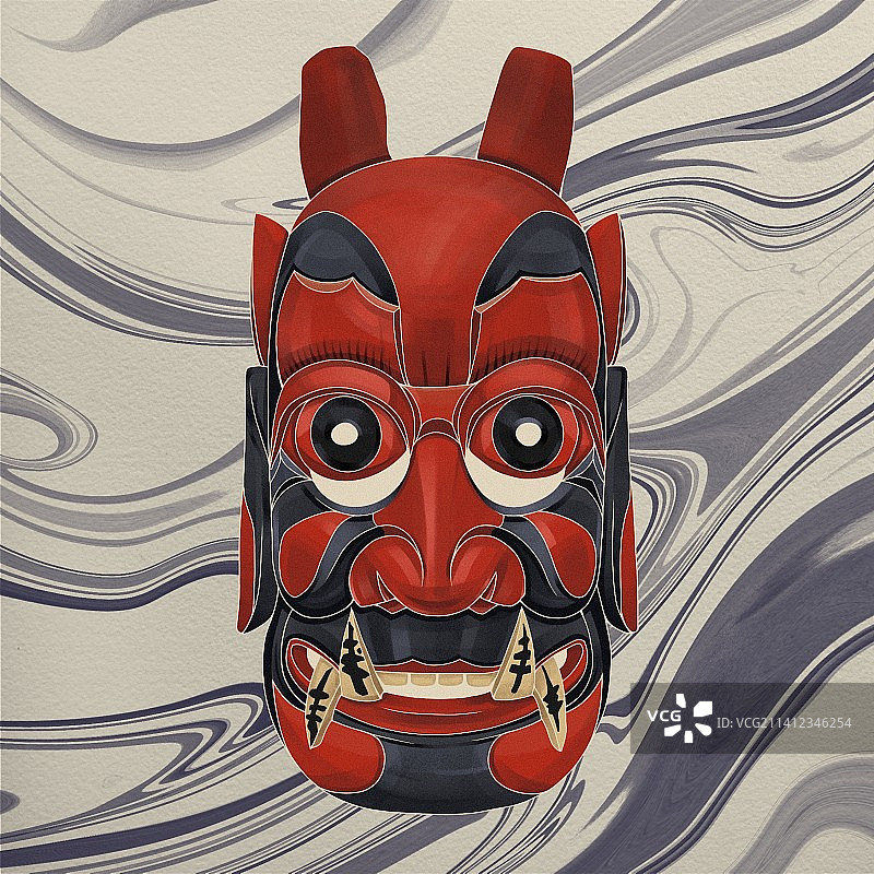 傩面具10龙王图片素材