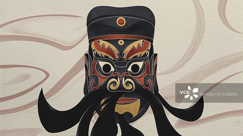 傩面具20道士 （横版）图片素材