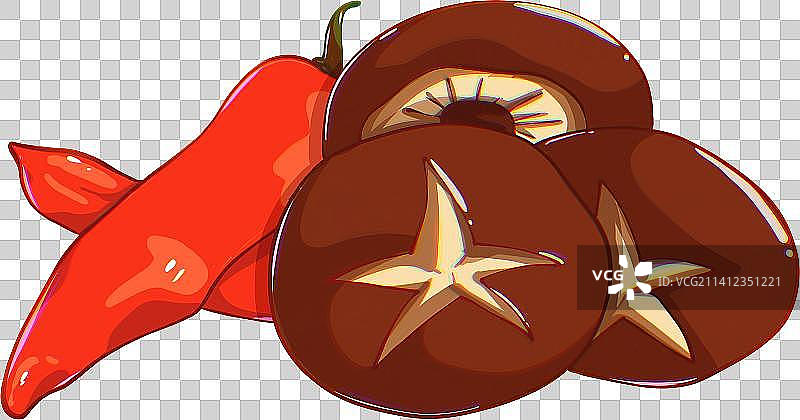 香菇辣椒图片素材