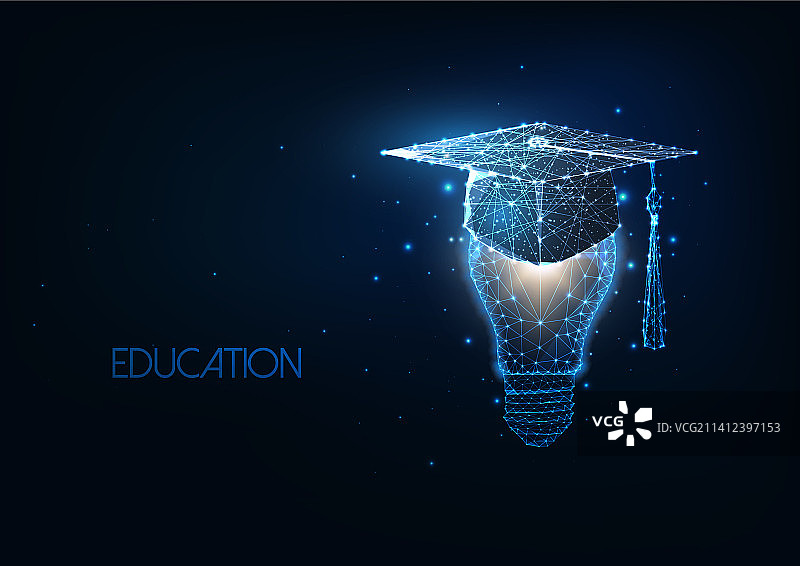 未来学术教育毕业概念图片素材
