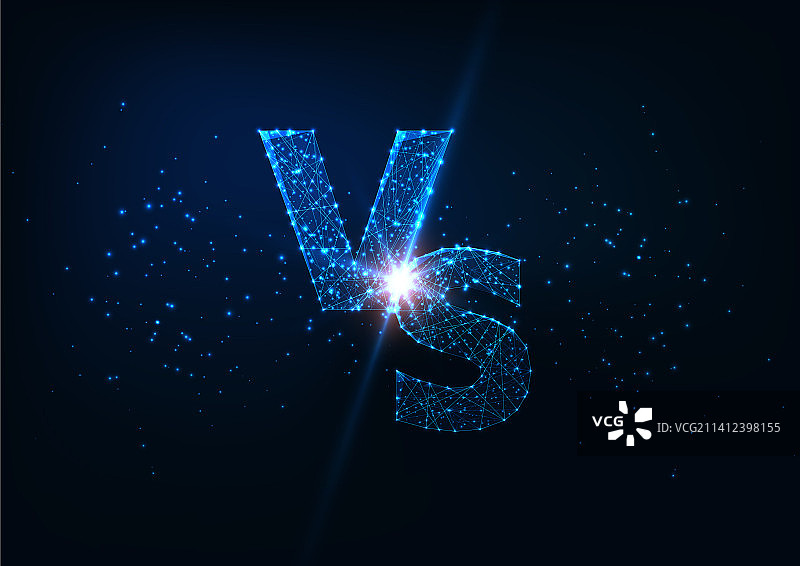 未来感发光低多边形竞赛概念图片素材