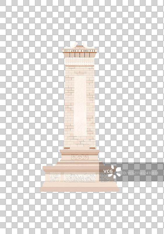 插画元素肌理国风装饰纪念碑北京景点历史传统建筑图片素材